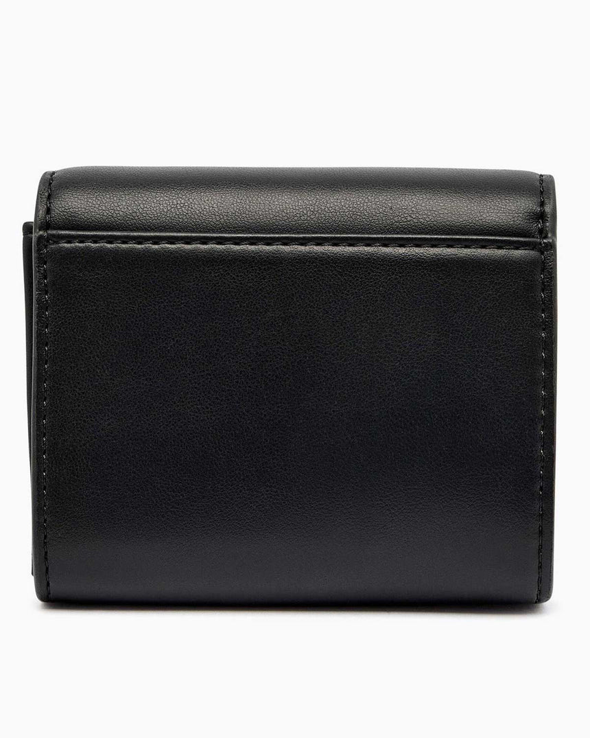 Calvin Klein Kalın Logolu Katlanabilir Kadın Cüzdan Black