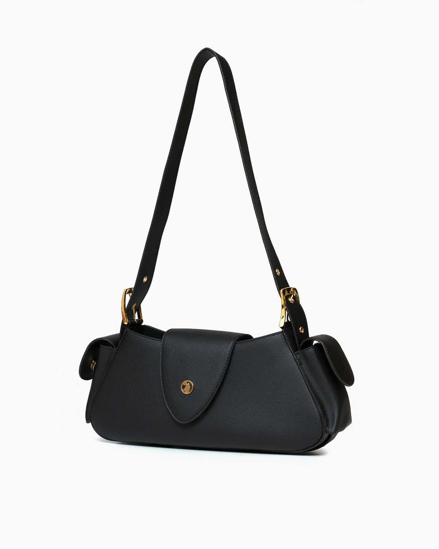 Us Polo Assn Mıknatıs Kapaklı El Çantası Siyah