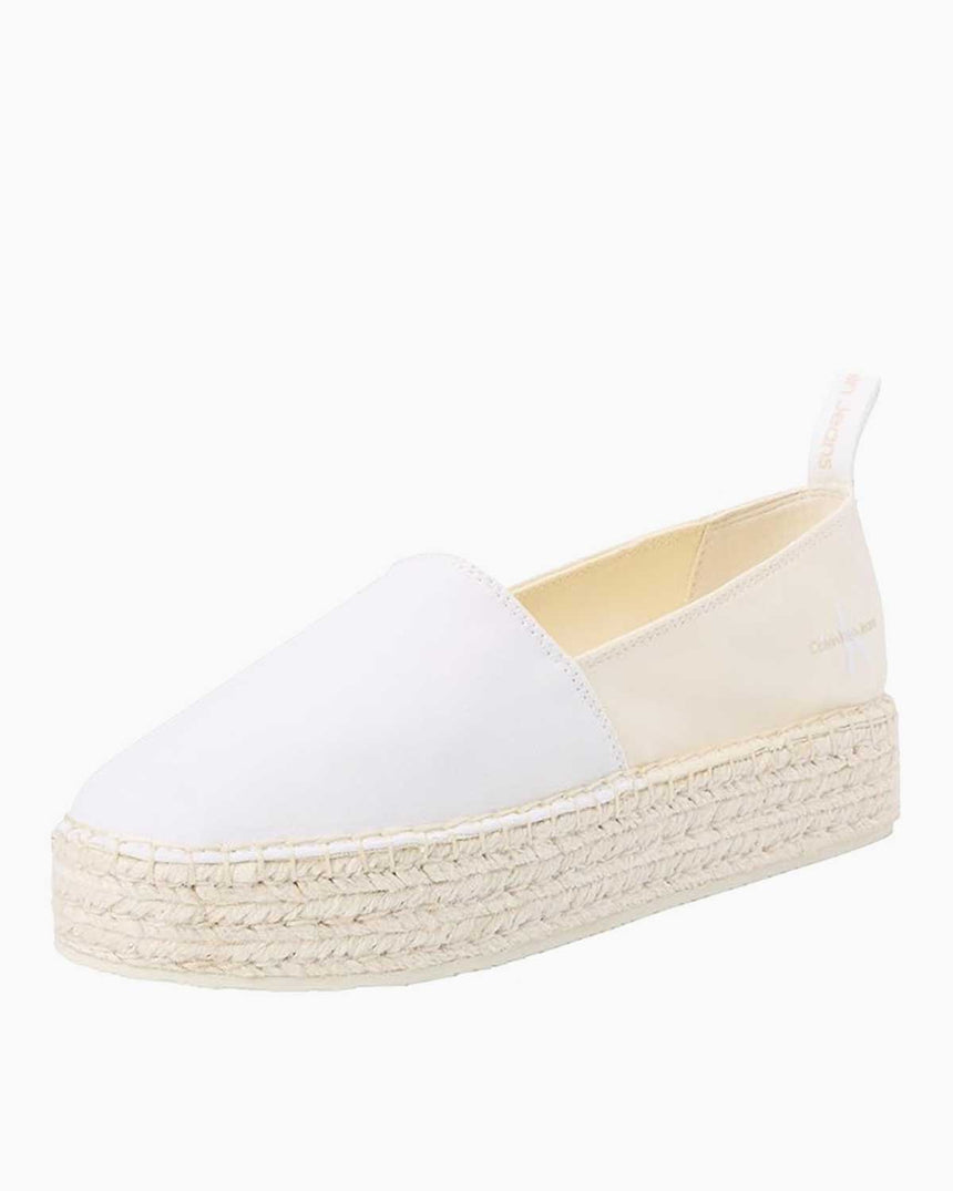 Calvin Klein Platform Espadrilles Ayakkabı Creamy White