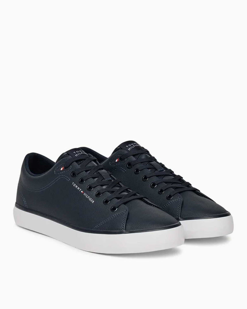 Tommy Hilfiger Düşük Bilek Güçlendirilmiş Deri Erkek Sneaker Desert Sky