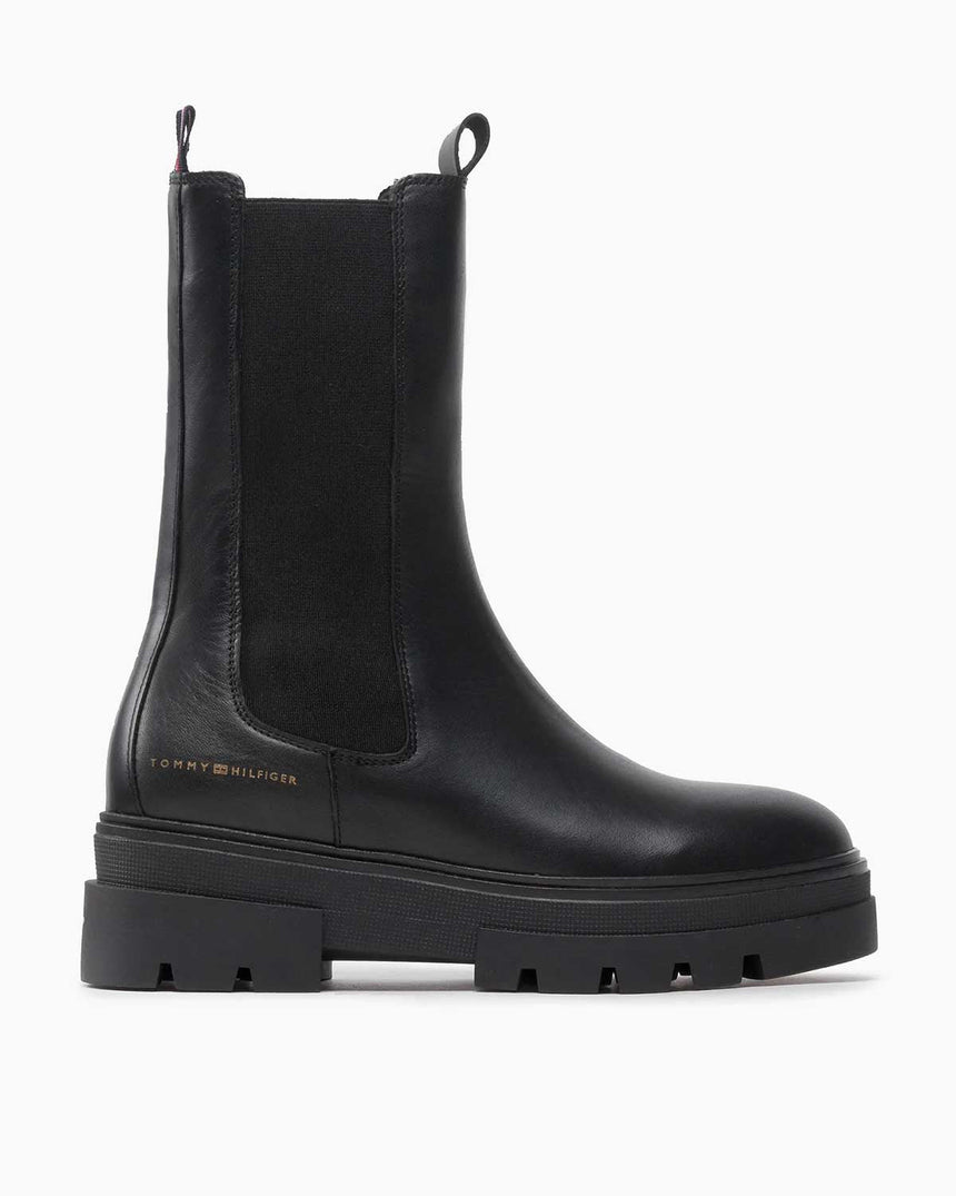 Tommy Hilfiger Monochromatic Chelsea Kadın Boot Black