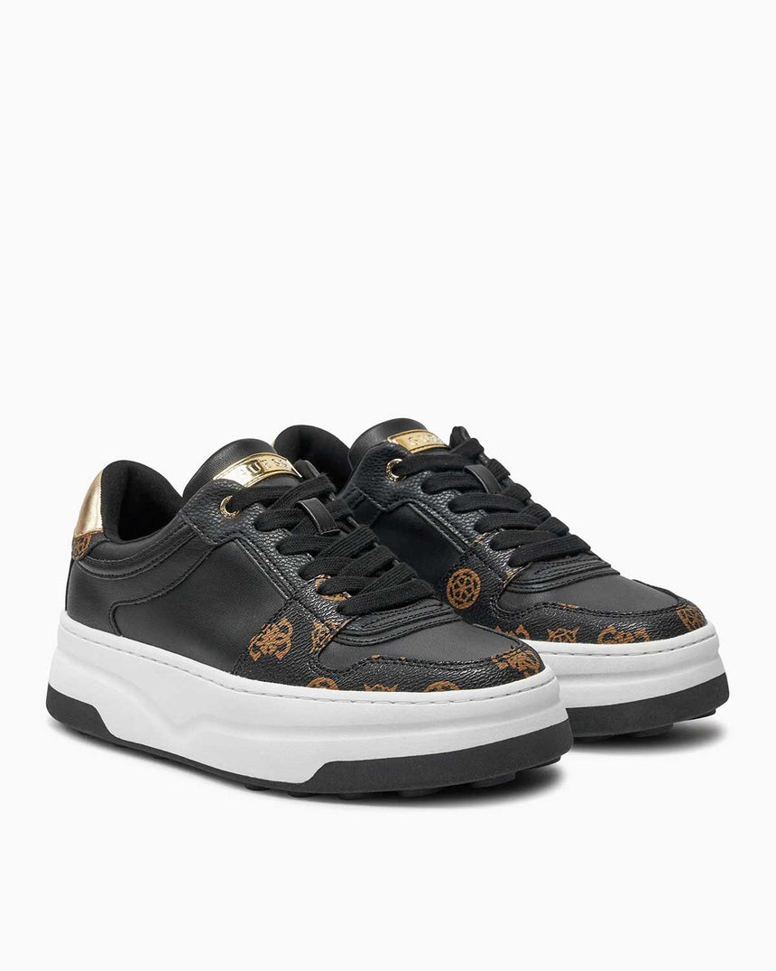 Guess Cupsole Low Logolu Sneaker Black Brass