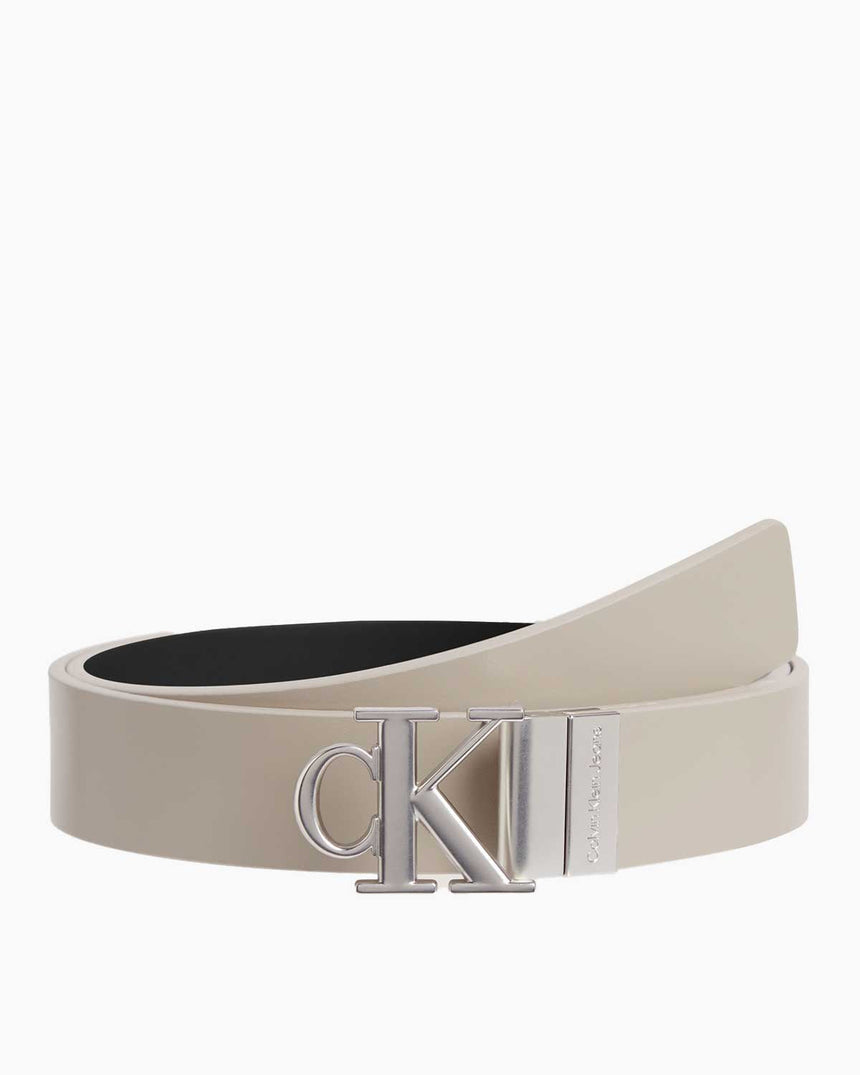 Calvin Klein Mono Logolu Kemer Crockery/Black