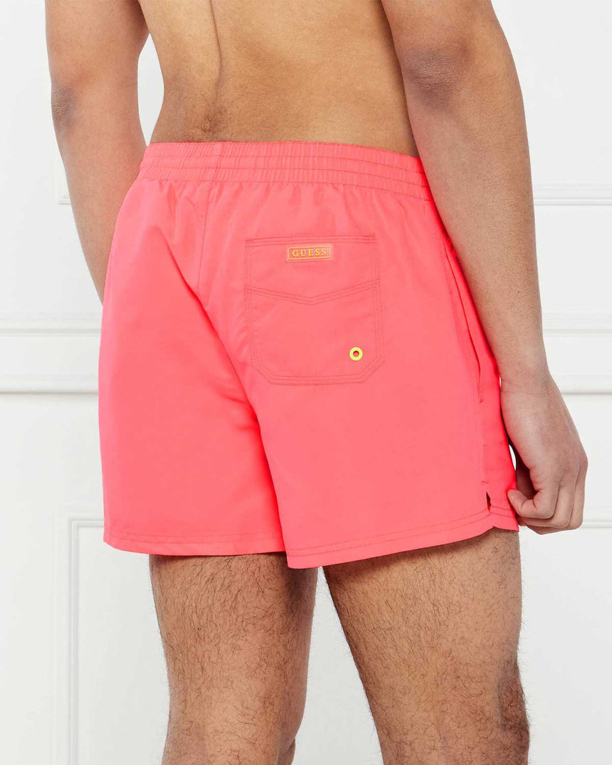 Guess Swimtrunk Neon Deniz Şortu Fuxia Fluo