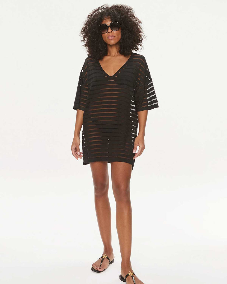 Calvin Klein Cover Up Dress Pareo Black