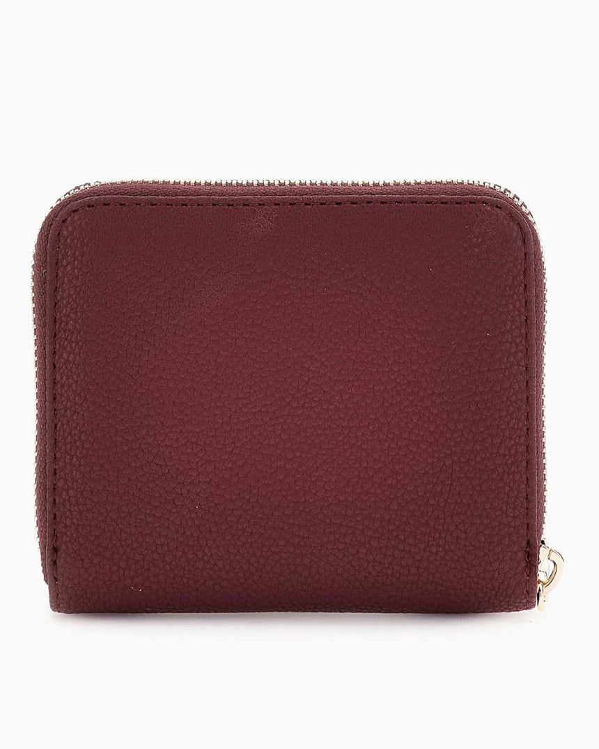 Guess Laurel II Küçük Boy Fermuarlı Kadın Cüzdan Wine