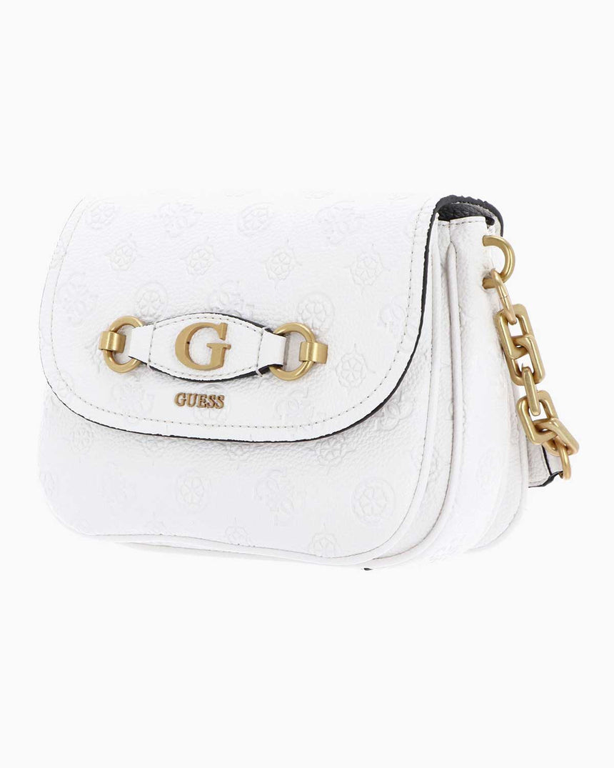 Guess Izzy Zincir Askılı Omuz Çantası Stone Logo