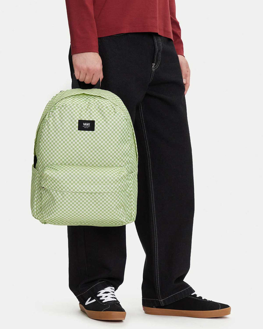 Vans Old Skool Check Sırt Çantası Shadow Lime