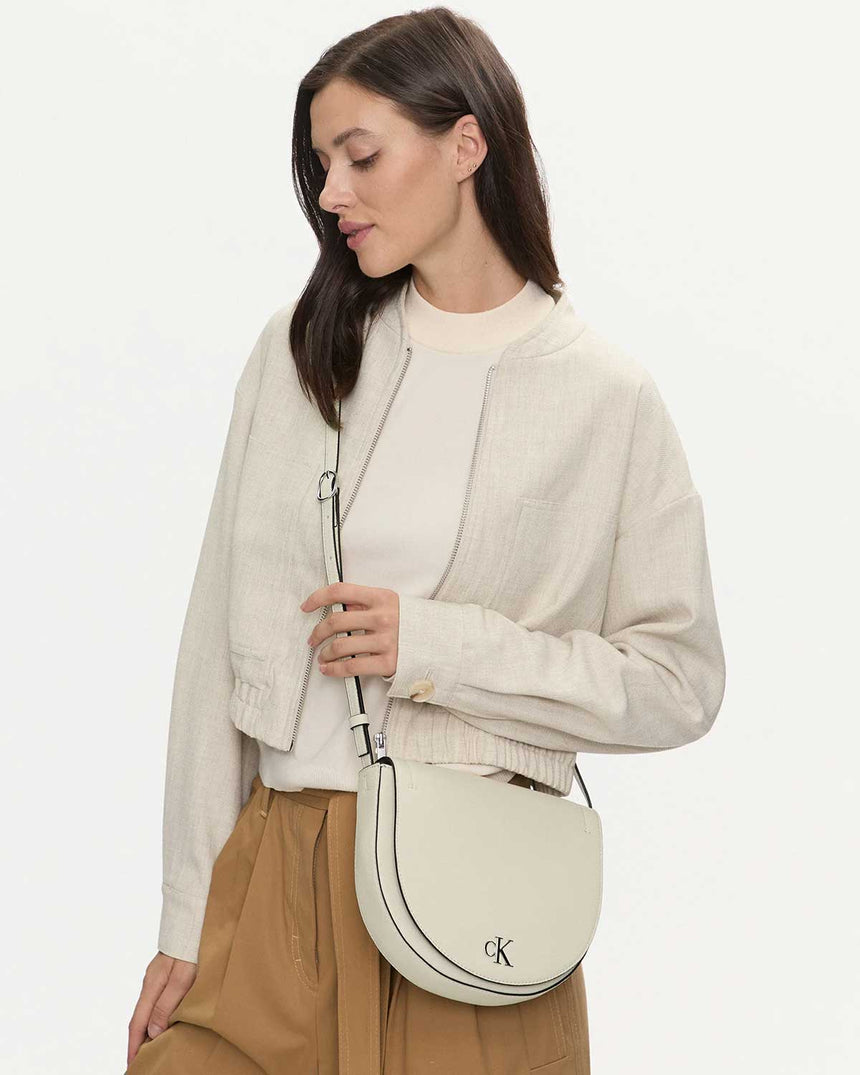 Calvin Klein Minimal Monogram Omuz Çantası Birch