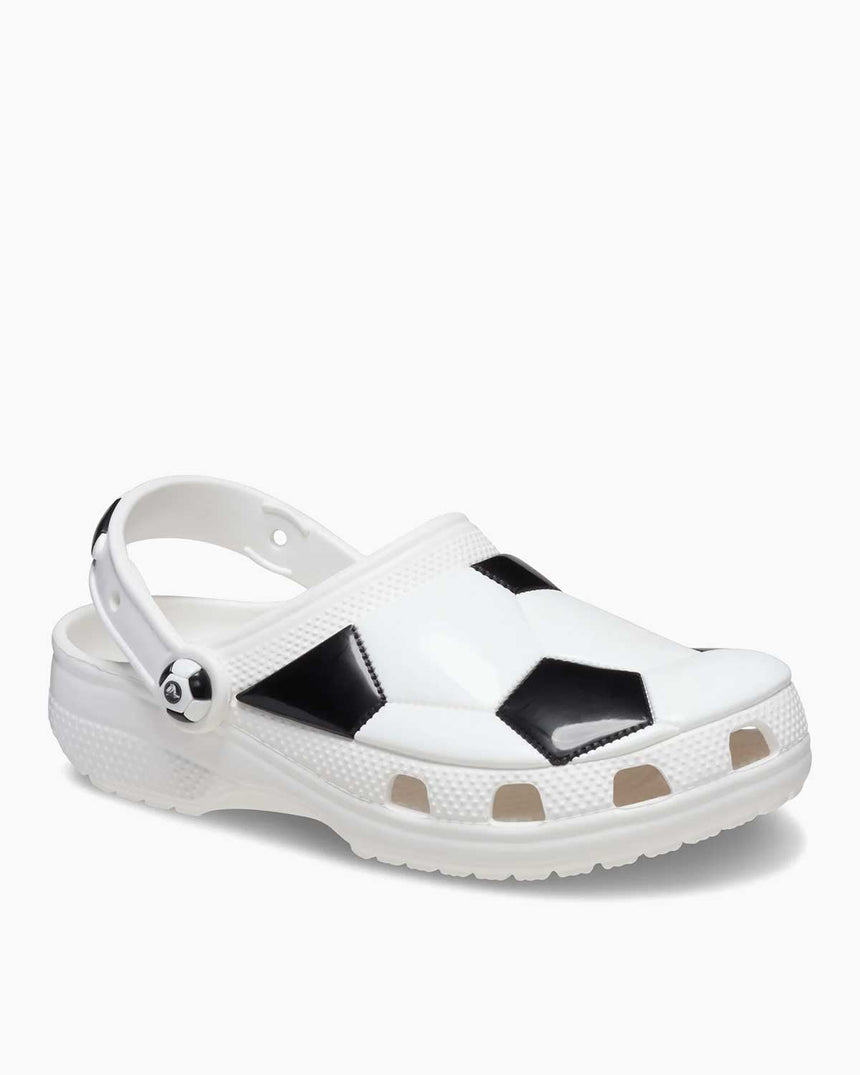 Crocs Classic Soccer Ball Clog Terlik White - Black