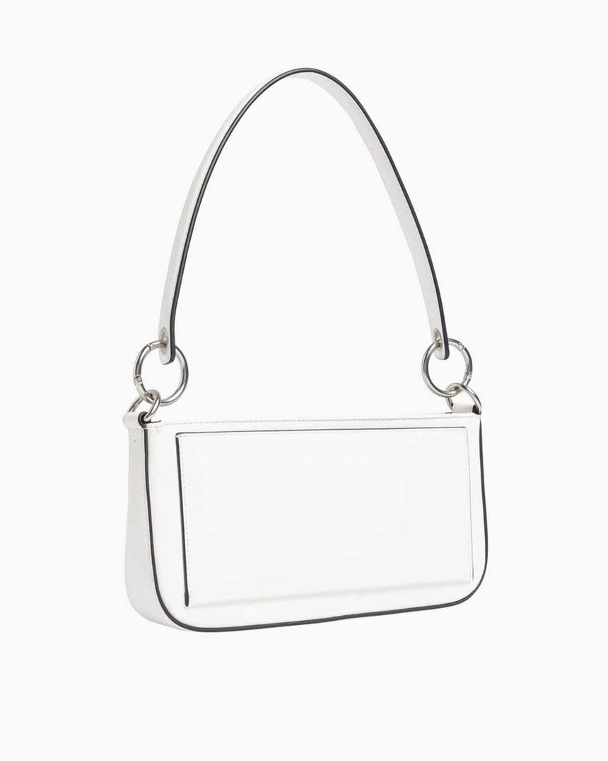 Calvin Klein Sculpted Shoulder Pouch Omuz Çantası White/Silver Logo