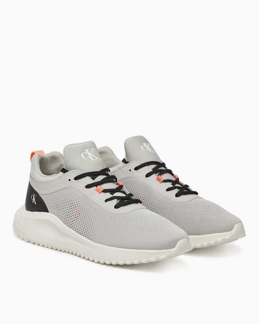 Calvin Klein Lausanne Örgü Erkek Koşucu Sneaker Moonstruck/Creamy White/Orange
