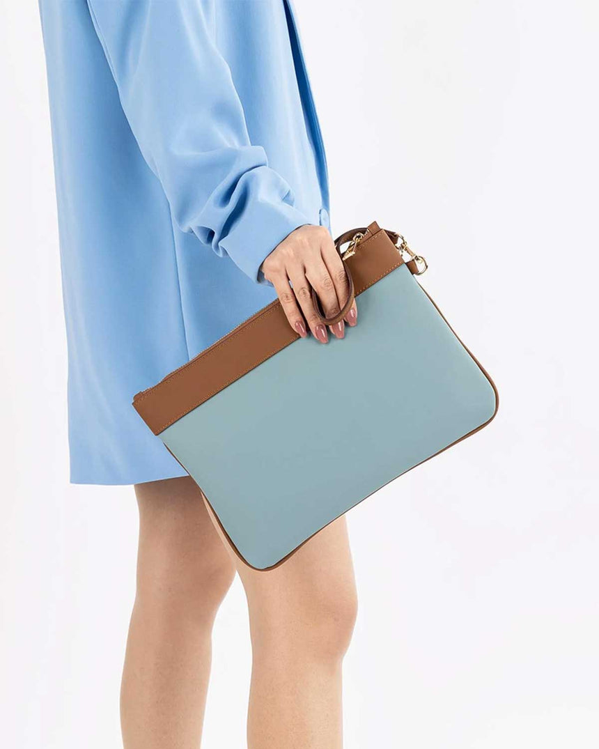 Nautica Aksusar Detaylı Portföy El Çantası Civit