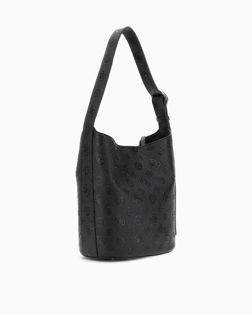 Guess Cresidia II Bucket Kadın El Çantası Black Logo