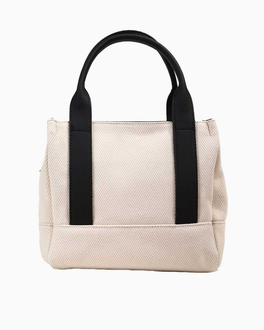 Nautica Uzun Askı Detaylı El Çantası Bej - Siyah