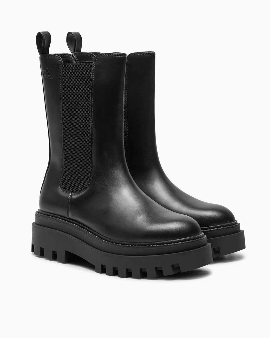 Calvin Klein Jeans Flatform Chelsea Boot Triple Black