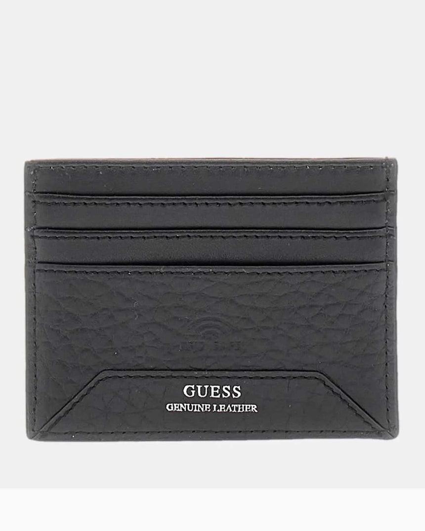 Guess Barcellona Torino Erkek Deri Kartlık Black