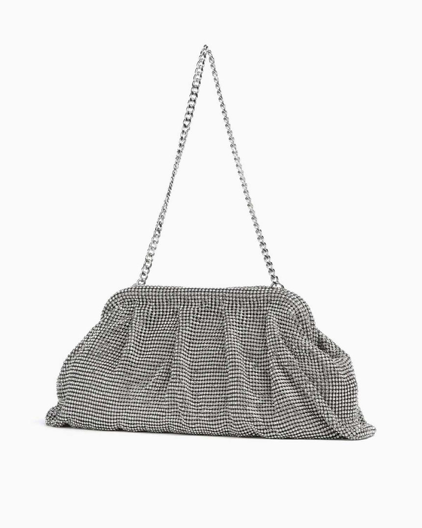 Guess Zalina Frame Kadın Gece El Çantası Silver