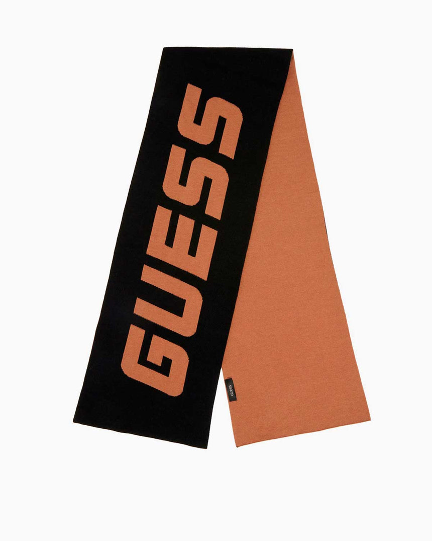 Guess Knitted Erkek Şal Black / Brown