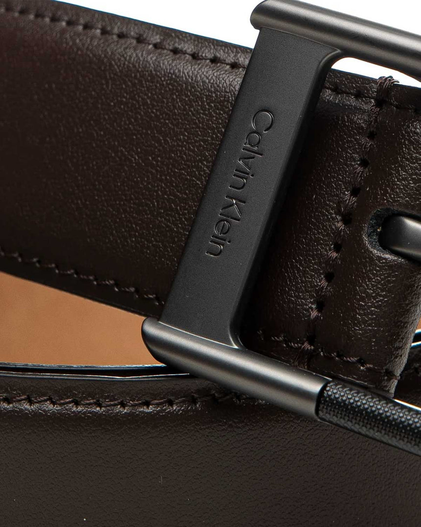 Calvin Klein Klasik Tokalı 38mm Erkek Kemer Delicioso/Black & Matte Gunmetal