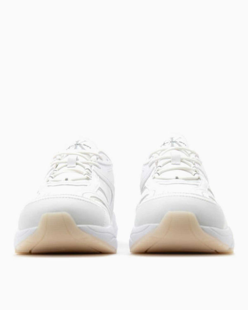 Calvin Klein Tennis Lace Up Logolu Sneakers Triple White