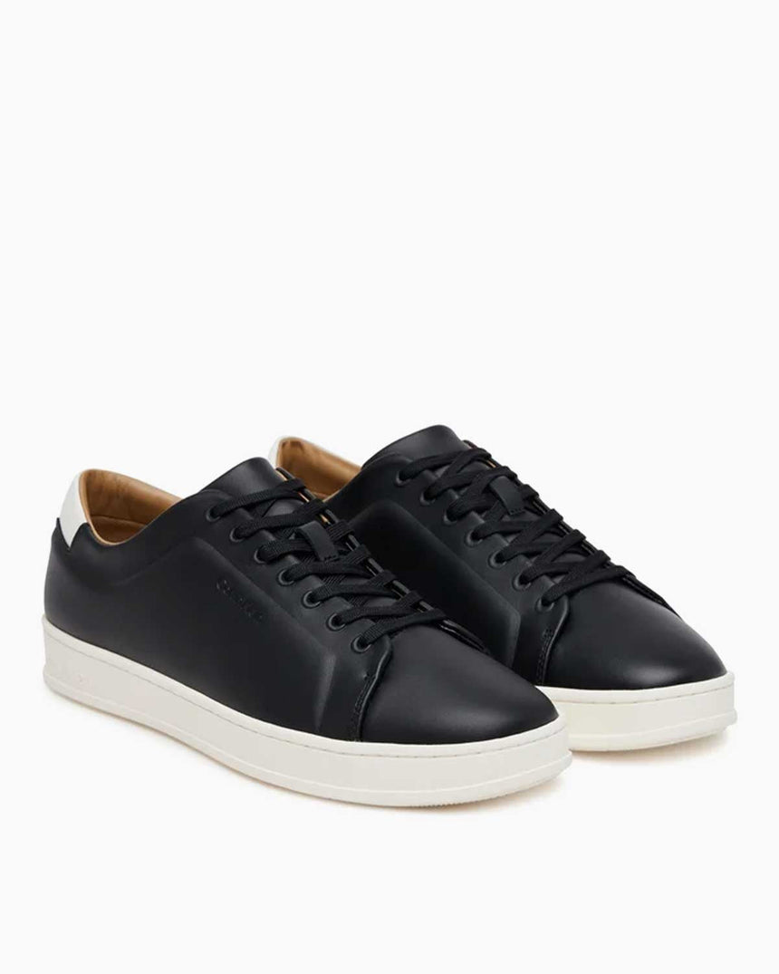 Calvin Klein Lastik Bağcıklı Yama Topuklu Erkek Sneaker Black/Marshmallow