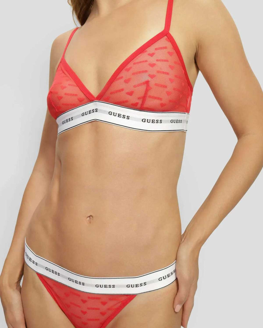 Guess Lisa Set Triangle Thong 2 li Takım Red Cherry