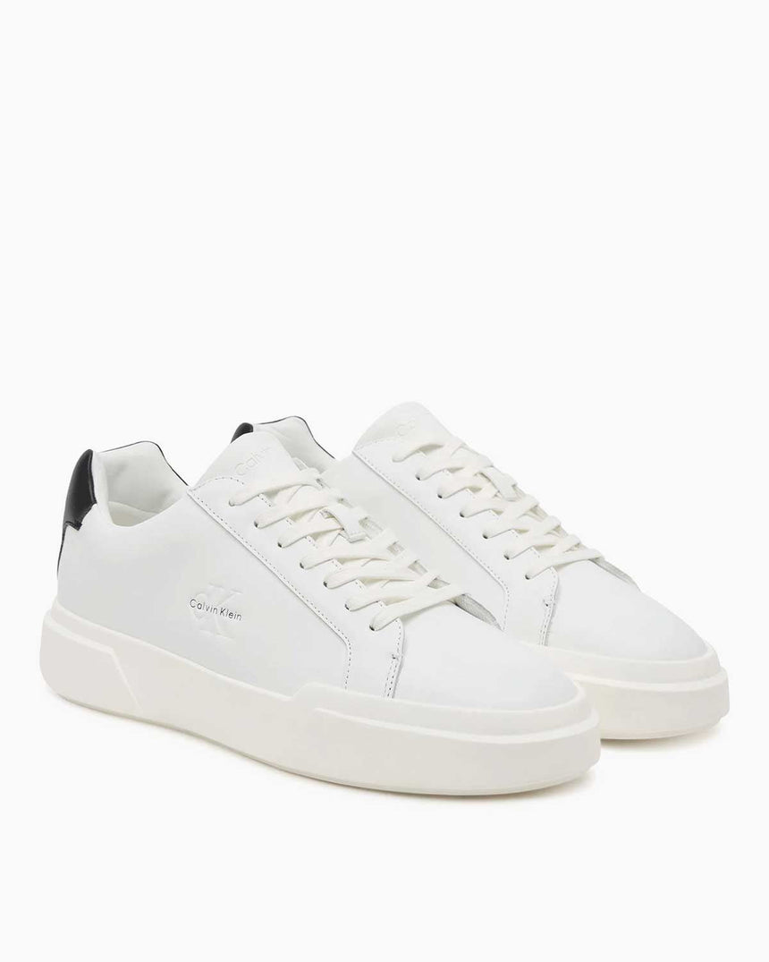 Calvin Klein Avenue Kısa Kalın Taban Erkek Sneaker Bright White/Black