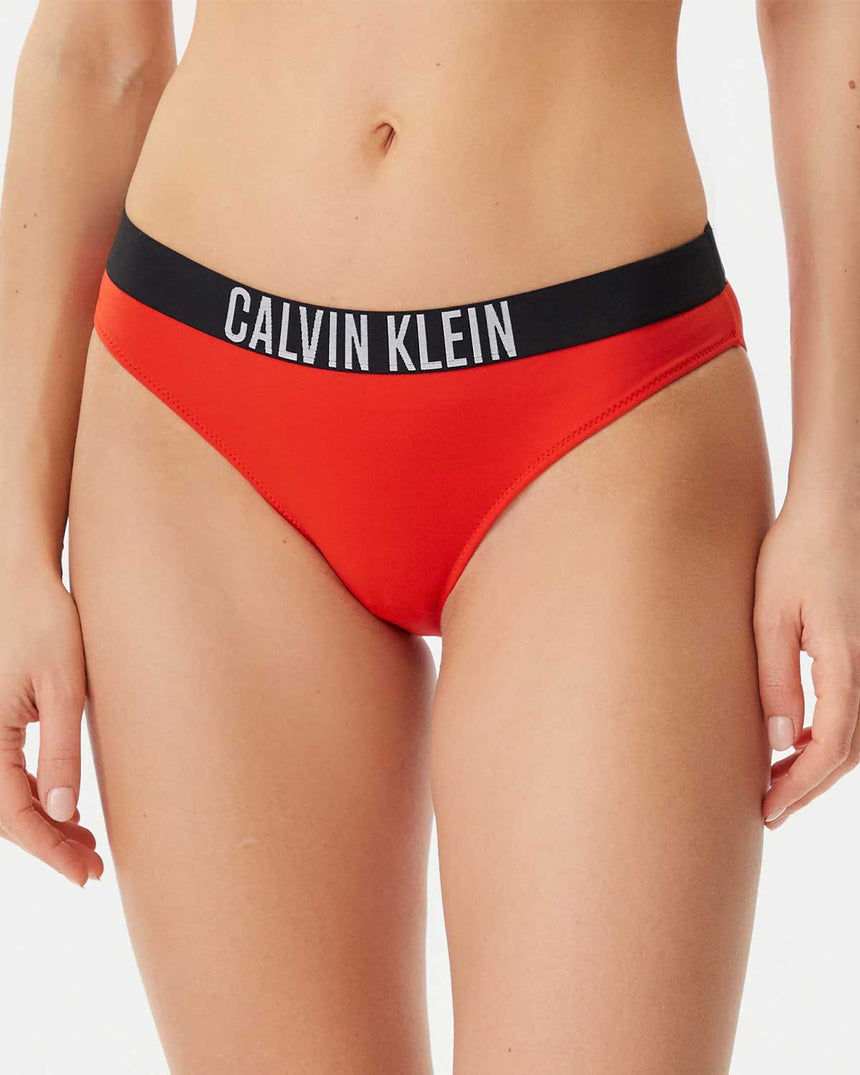 Calvin Klein Swim Brief ogolu Bikini Altı Flaming Chili