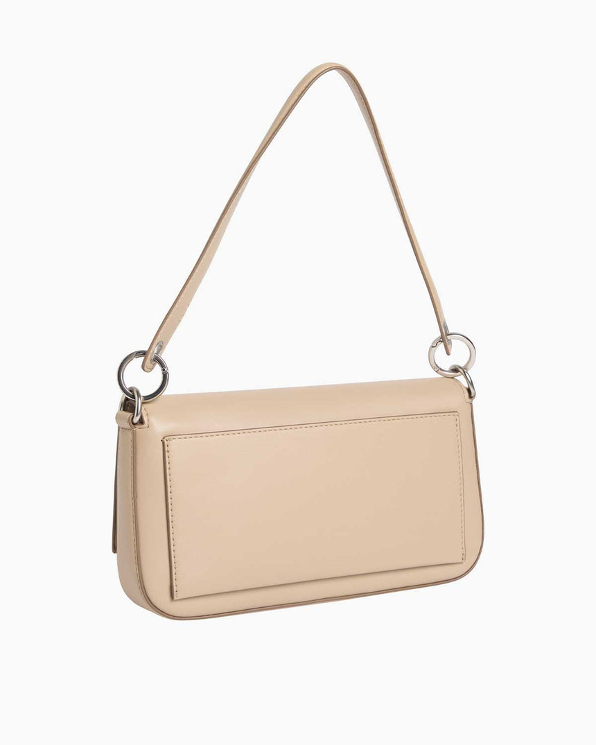 Calvin Klein Sculpted Flap Shoulder Bag Omuz Çantası Crockery
