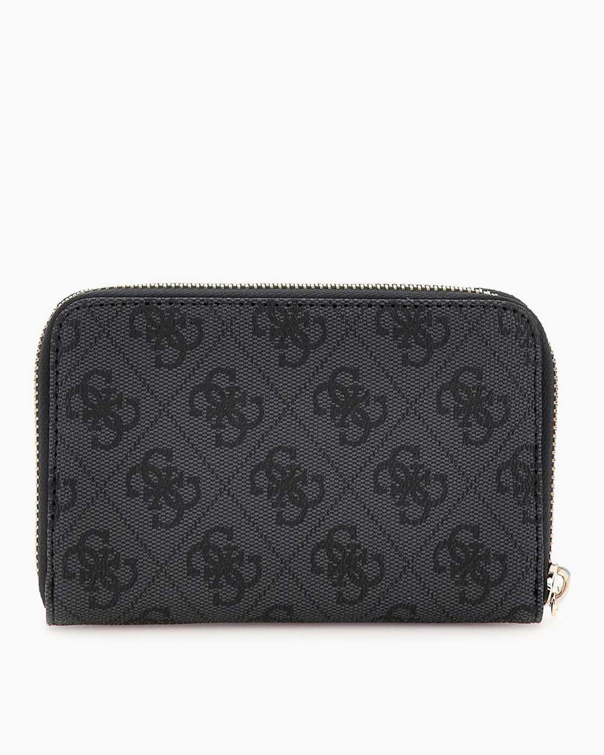 Guess Access Laurel II Orta Boy Fermuarlı Kadın Cüzdan Coal Logo