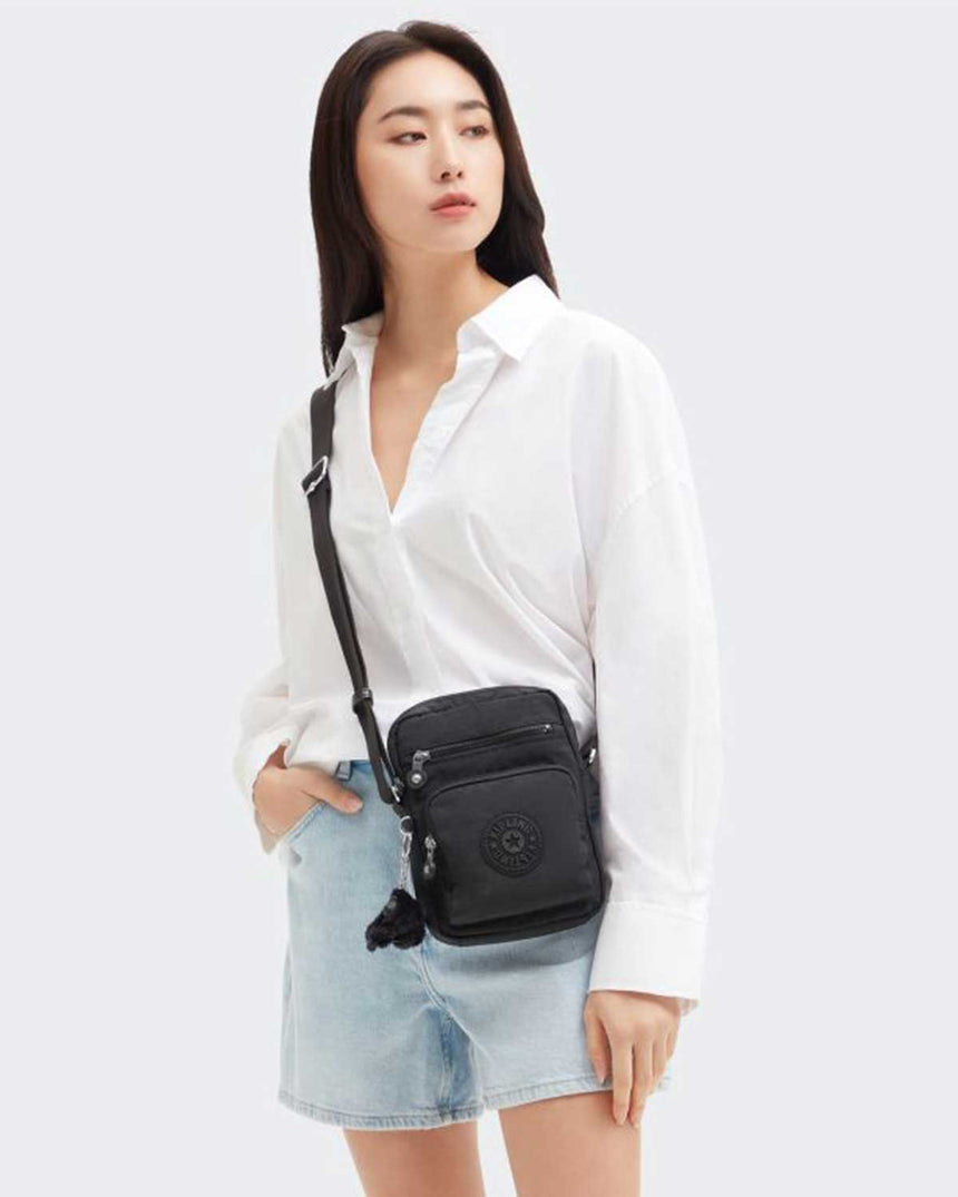 Kipling Gunne Ayarlanabilir Çapraz Askılı Çanta Black Noir