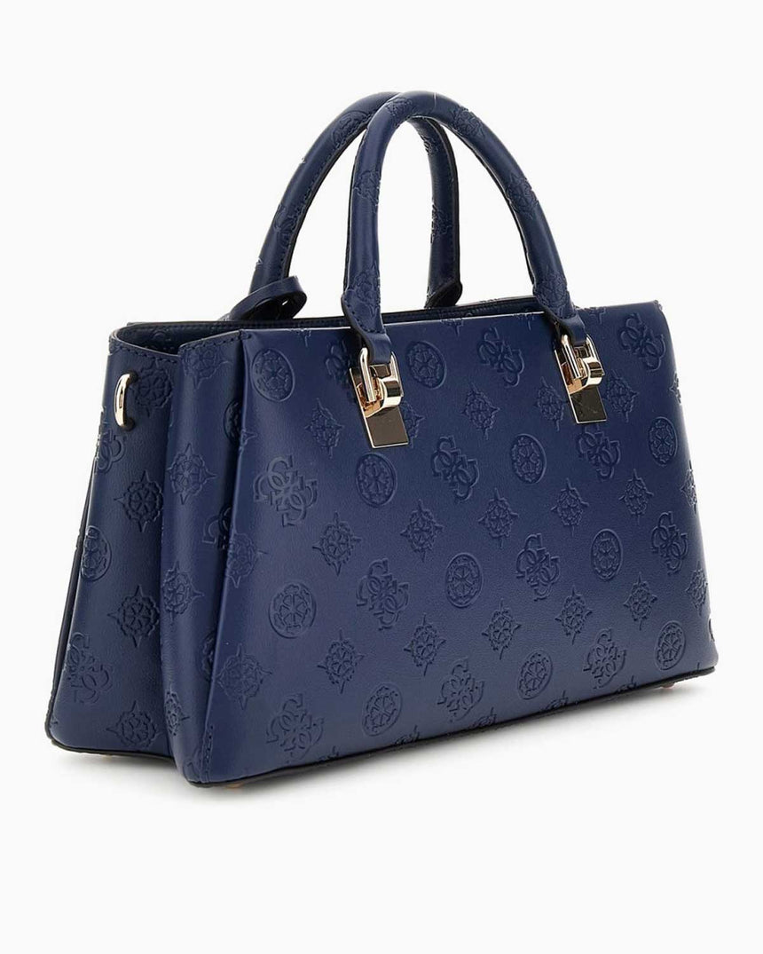 Guess Tisha Girlfriend Kadın El Çantası Midnight Logo