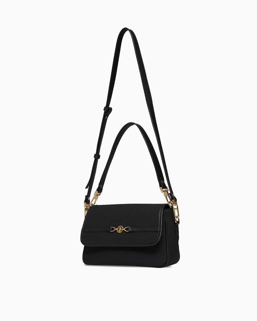 Us Polo Assn Logo Detaylı Çıkarılabilir Askılı El Çantası Siyah