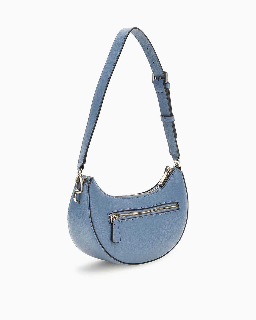 Guess Anadela Top Zip Logo Detaylı Omuz Çantası Slate