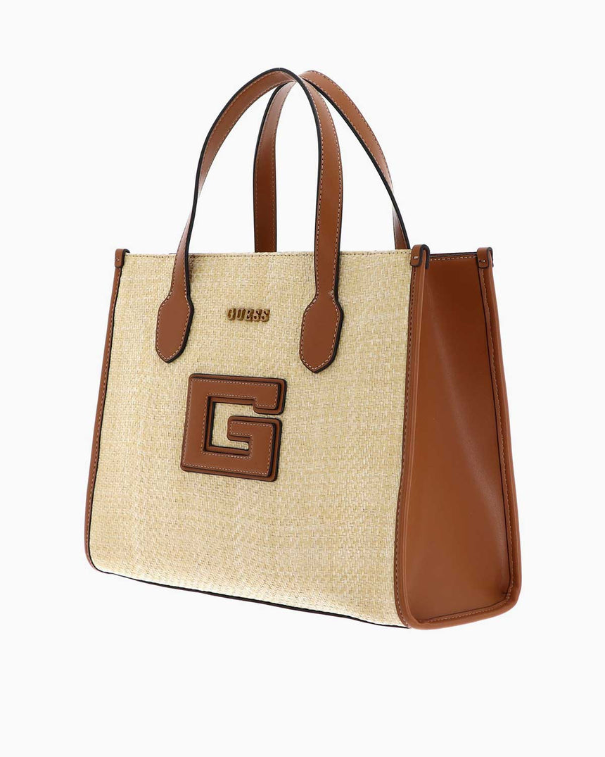 Guess Status Compartment El Çantası Natural - Cognac