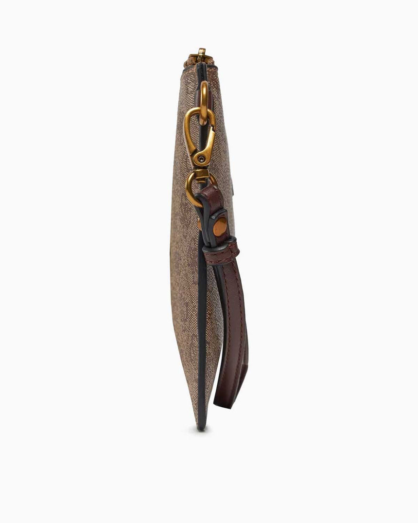 Guess Monogram Logolu Kulplu Portföy Çanta Dark Black