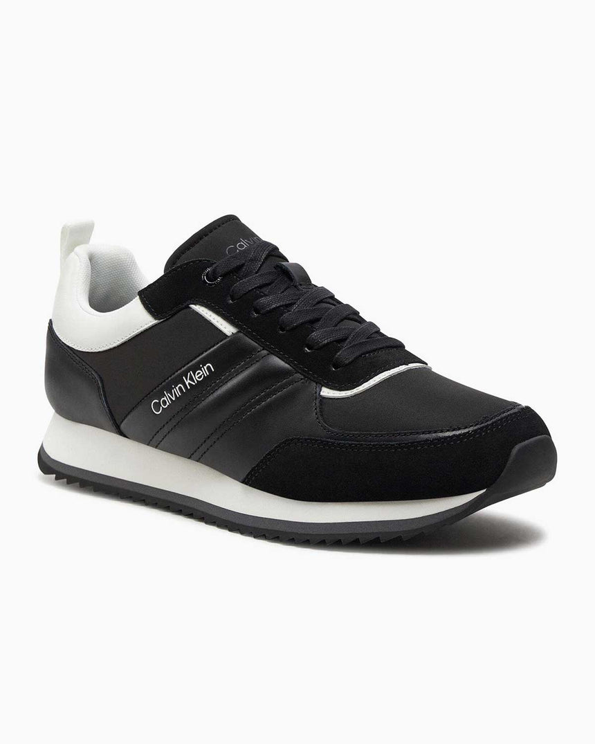 Calvin Klein Low Top Lace Up Sneakers Black / White