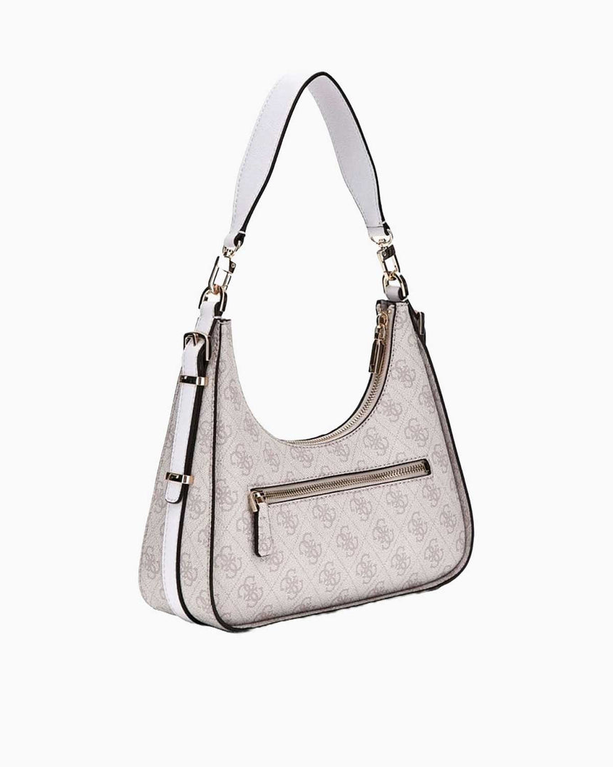 Guess Noreen Top Zip Monogram Omuz Çantası Dove Logo
