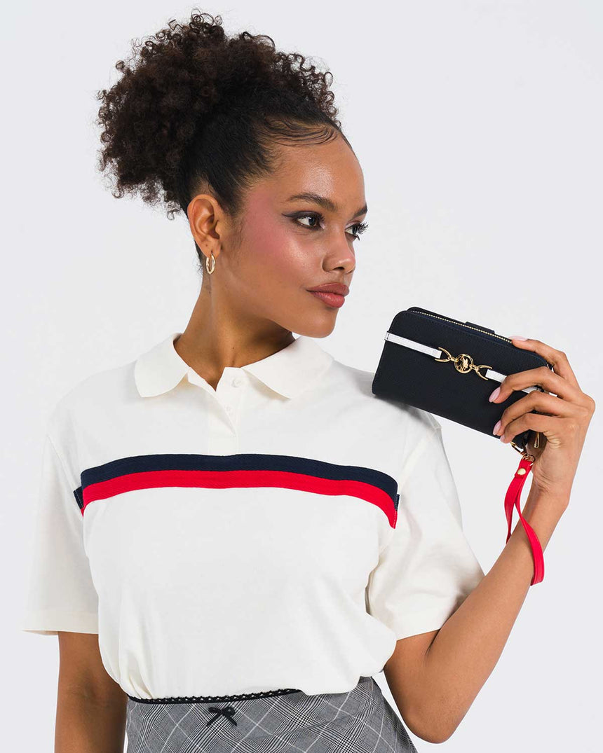 Us Polo Assn Tutma Kulplu Portföy Cüzdan Lacivert - Kırmızı - Beyaz