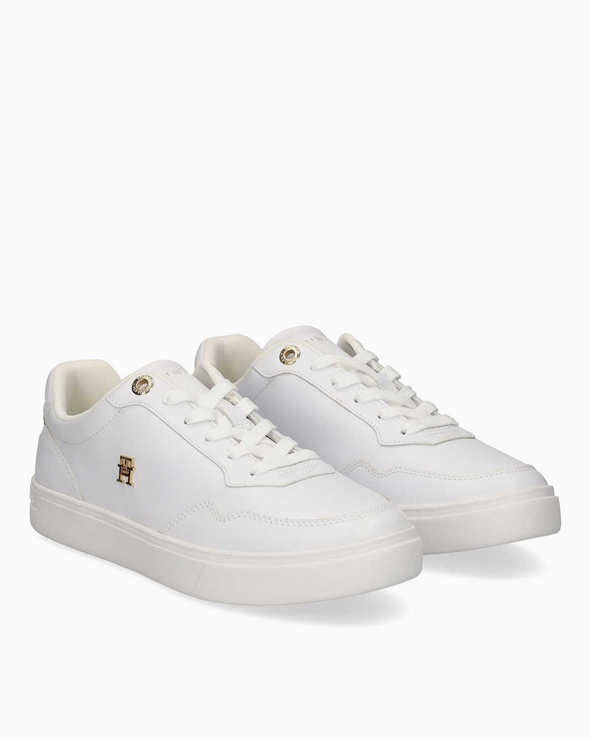 Tommy Hilfiger Seren Yükseltilmiş Kadın Sneaker White/Gold