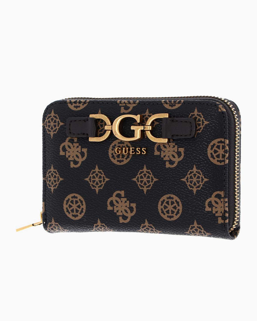 Guess Dagan Medium Monogram Cüzdan Mocha Logo