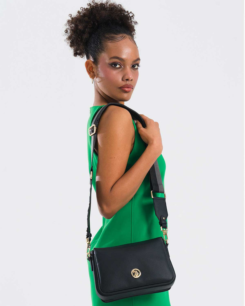 Us Polo Assn Çıkarılabilir Askılı Çapraz Çanta Siyah