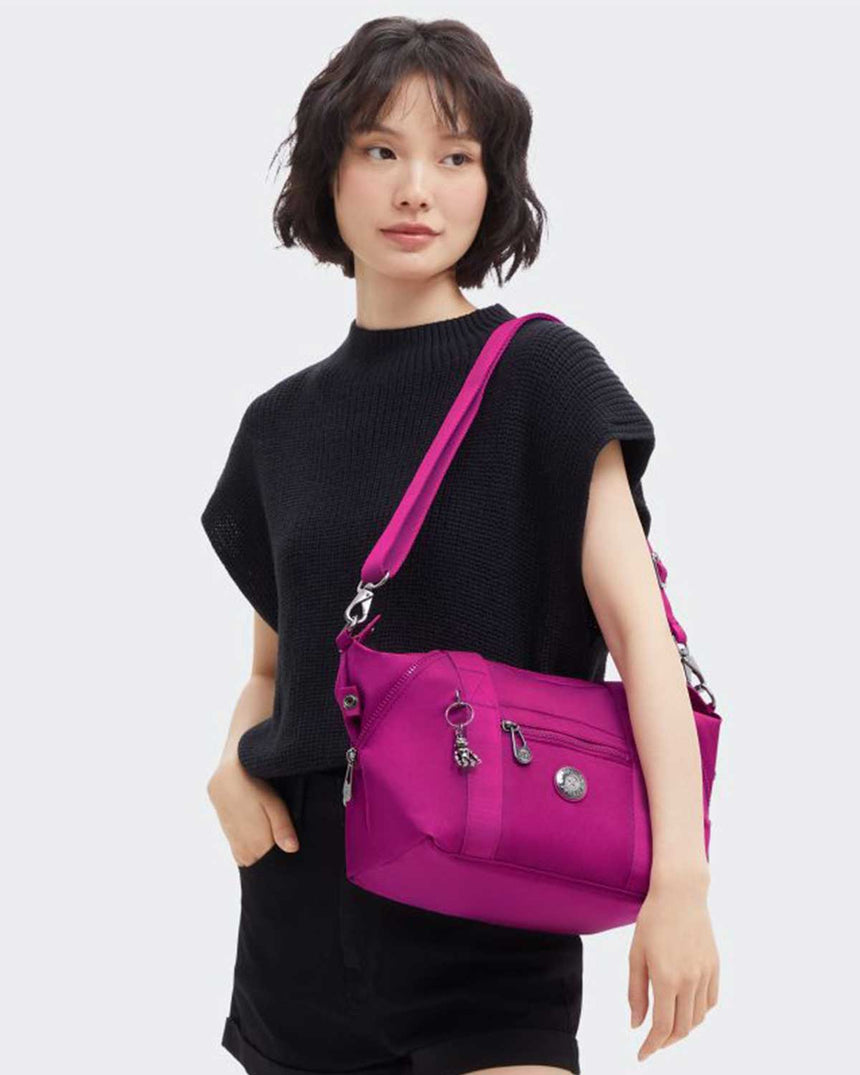 Kipling Art Mini Kadın Omuz Çantası Fuchsia Night