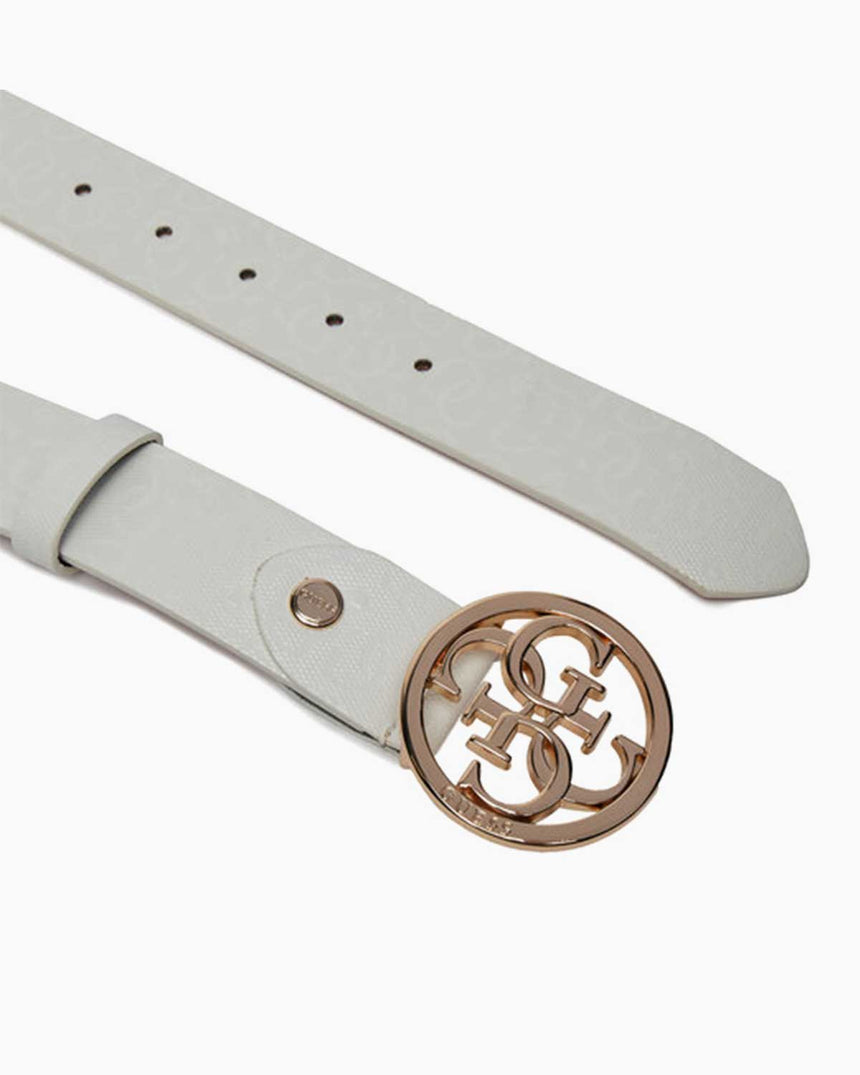 Guess Jania Adjustable Logolu Kemer White
