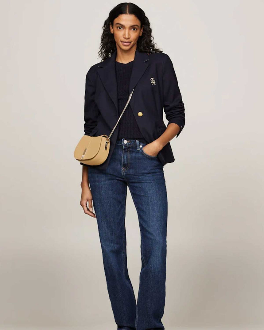 Tommy Hilfiger Heritage Kadın Çapraz Zincir Askılı Çanta Classic Khaki