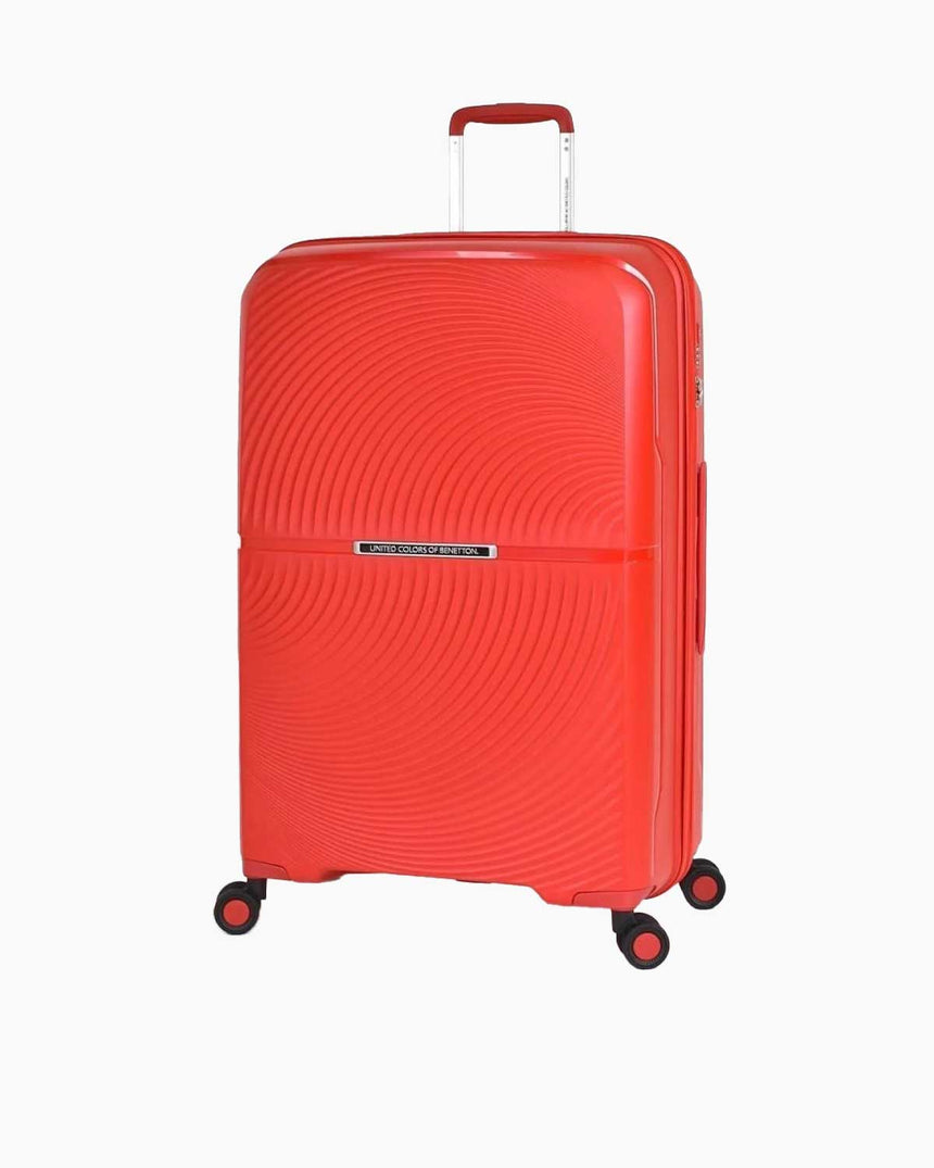 Benetton Trolley Logolu Kabin Boy Valiz Kırmızı