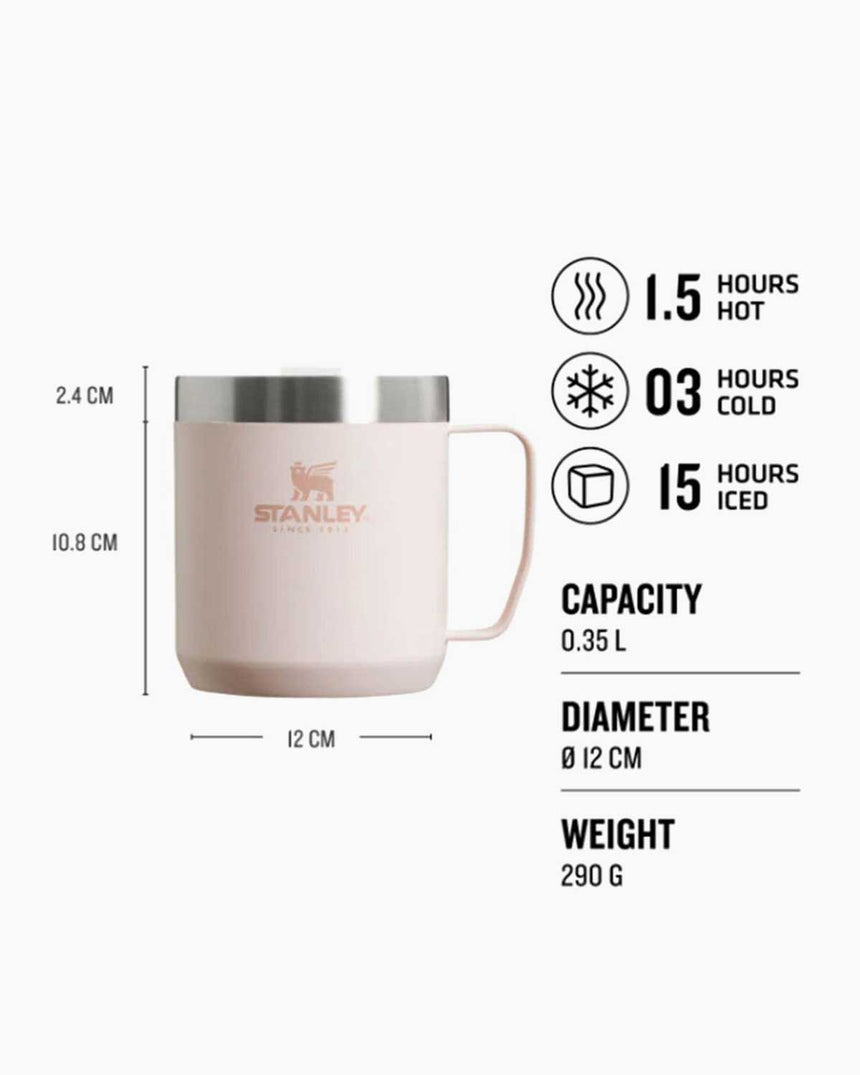 Stanley Efsane Klasik Seri-0.35 Litre Kamp Bardağı Termos Bardak Rose Quartz