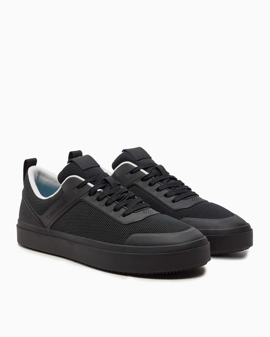 Calvin Klein Low Top Lace Up Knit Erkek Sneaker Black/Irongate