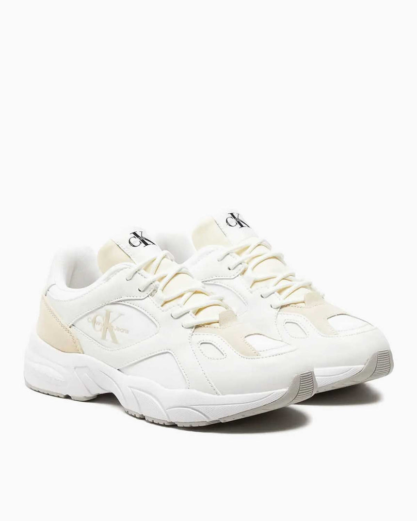 Calvin Klein Retro Tennis Low Lace Mix Kadın Sneaker Creamy White/White/Whisper Pink